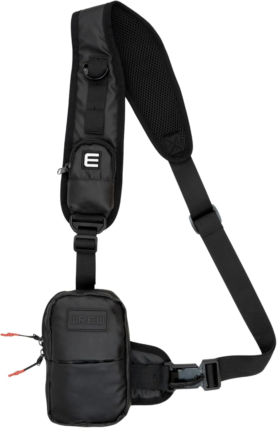 Small Sling Bag for Men-Cross body bag with Shoulder Straps,Mini Sling Crossbody bag for Women-Travel Backpack for Hiking,Daypack Multipurpose Over the Shoulder Chest Bags with Keyholder(Black)