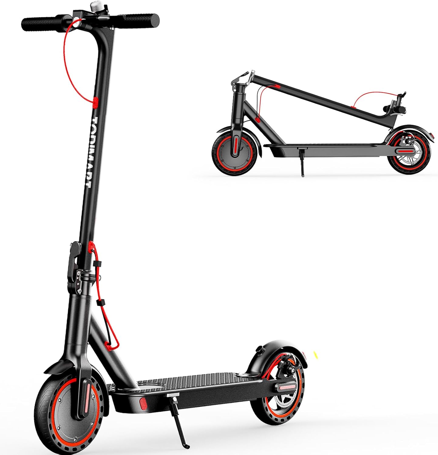 Electric Scooter Adult, 30km Range, 8.5" Ultra Light Electric Scooters for Adults and Teens, 36V 7.8Ah Battery, 350W Motor, 3 Speed Mode, TODIMART T3 Foldable E Scooter