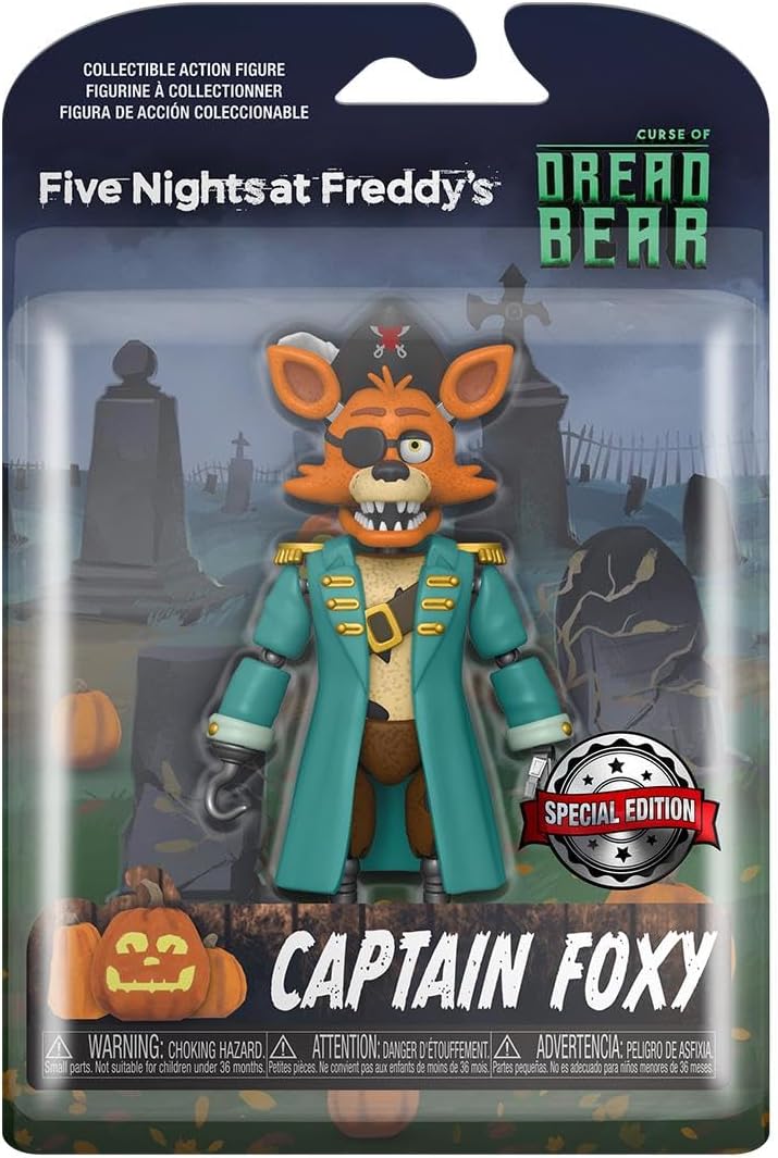 Funko Action Figure: Five Nights At Freddy's (FNAF) Dreadbear - Captain Foxy - Collectable Toy - Gift Idea - Official Merchandise - Video Games Fans