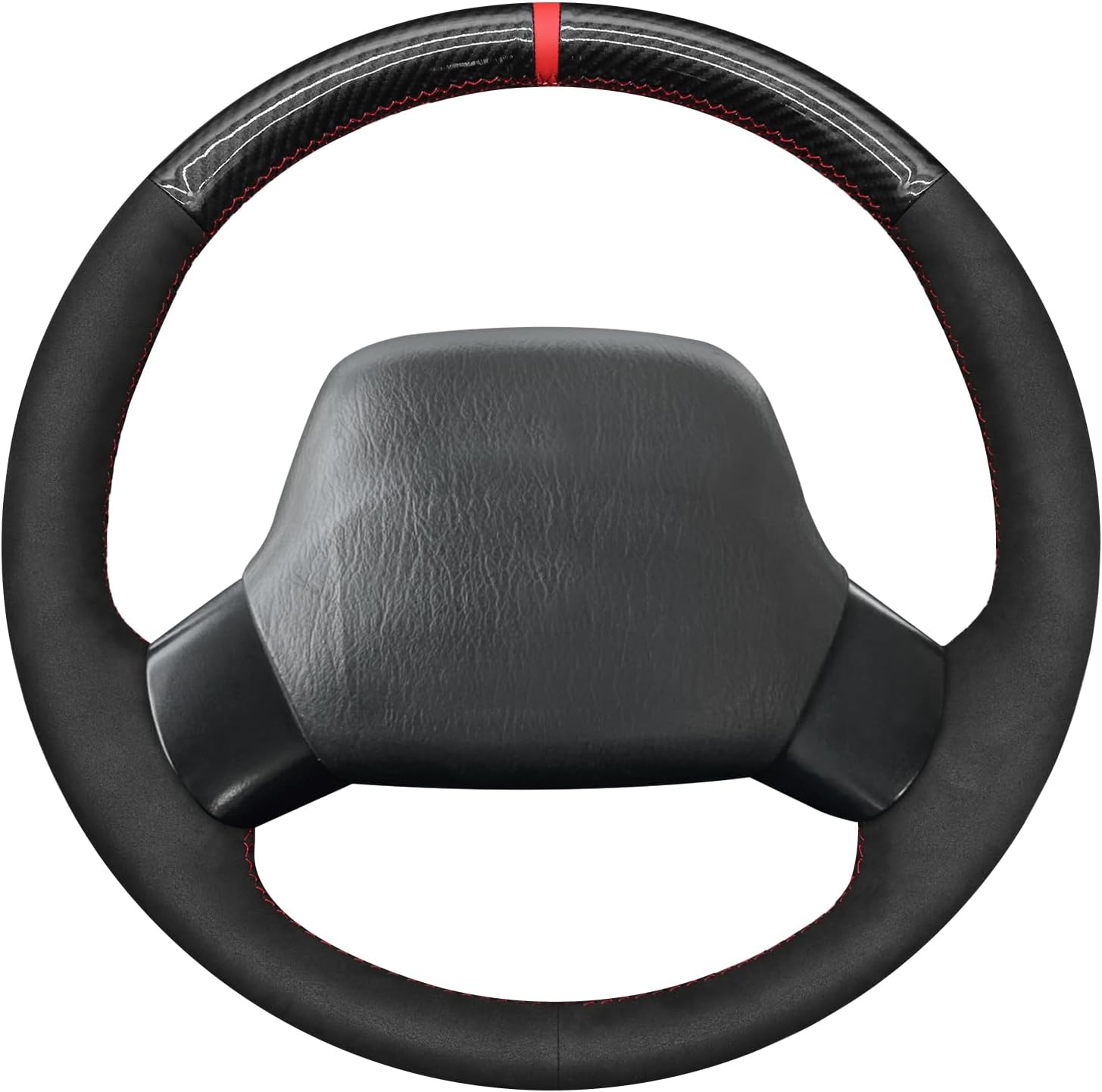 MEWANT Steering Wheel Cover for Jeep Wrangler TJ Cherokee XJ 1997-2002 Hand-Stitched Steering Wheel Wrap