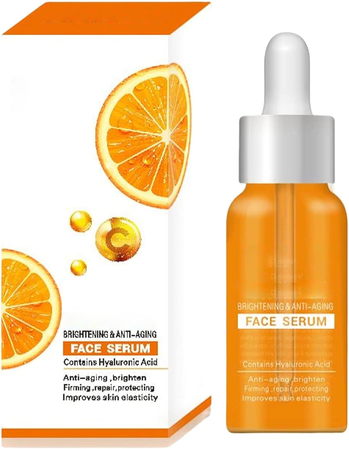 DR RASHEL Vitamin C Face Serum, Brightening & Anti-aging Facial Serum, Vitamin C Serum for Face with Hyaluronic Acid, Organic Vitamin C Serum for Face Dark Spots, Even Skin Tone, Lines & Wrinkles (1)