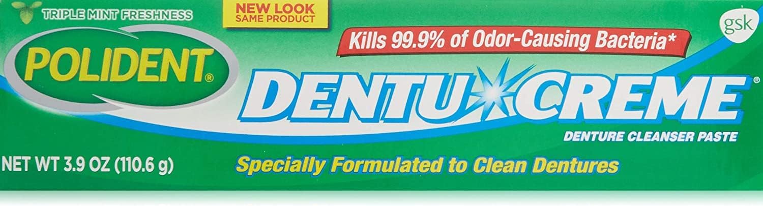 Polident Dentu Creme Denture Toothpaste, 3.9 oz