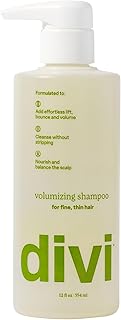 divi Volumizing Shampoo for Women and Men - Lightweight Volume Shampoo for Fine Hair - Formulated to Cleanse, Nourish and Balance the Scalp, 12 Fl Oz.