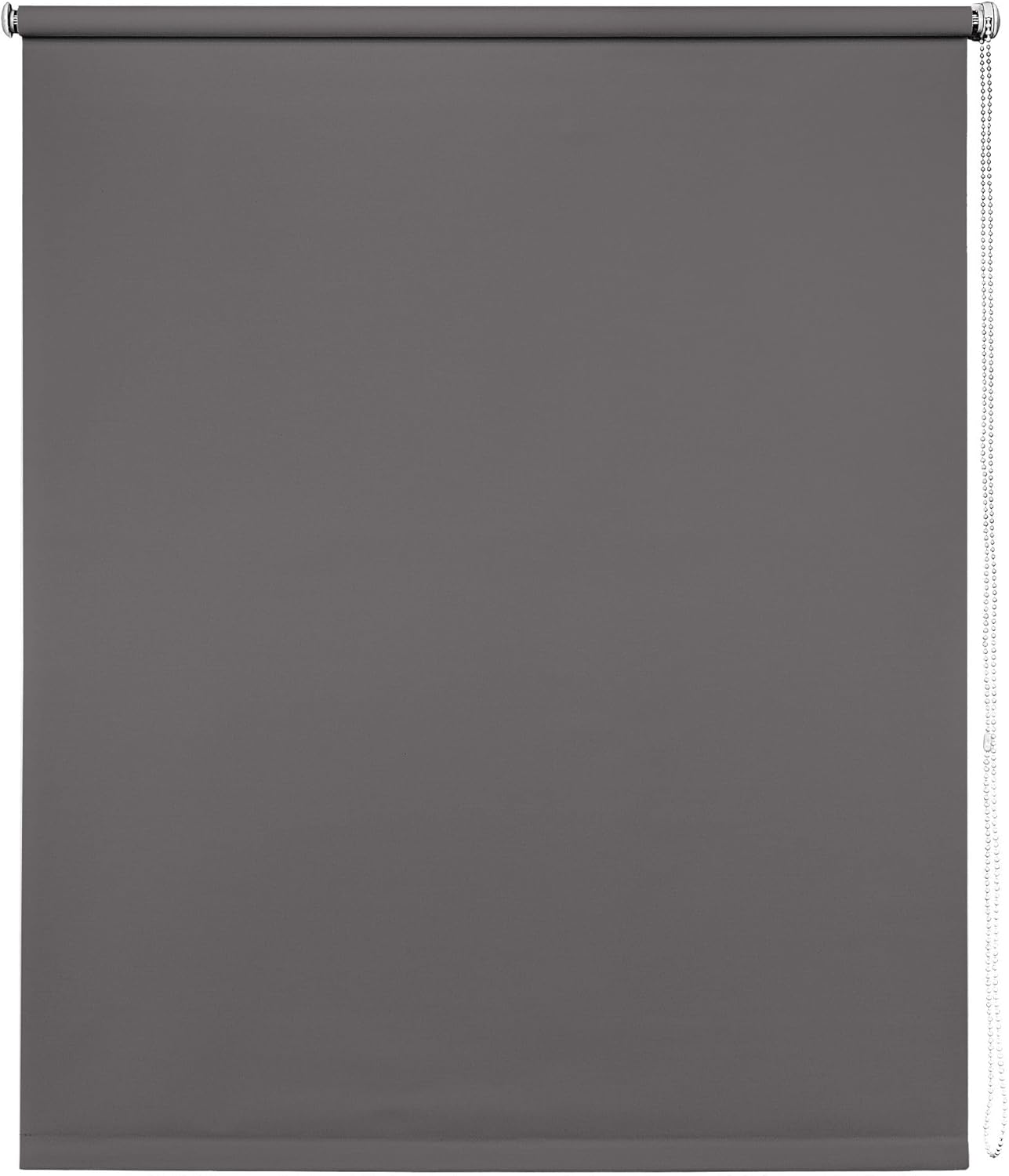 Thermal Blackout Blinds, Grey 70cm (27.55"), 165cm Drop - Blackout Roller Blinds For Inside and Outside Recess Fitting - Window Blinds of Multiple Colours and Sizes by New Edge Blinds