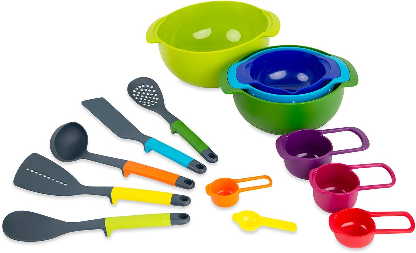 Casdon Kitchen Essentials | 14-Piece Colourful Kitchen Play Set for Children 3+ | Encourages Learning & Creativity!