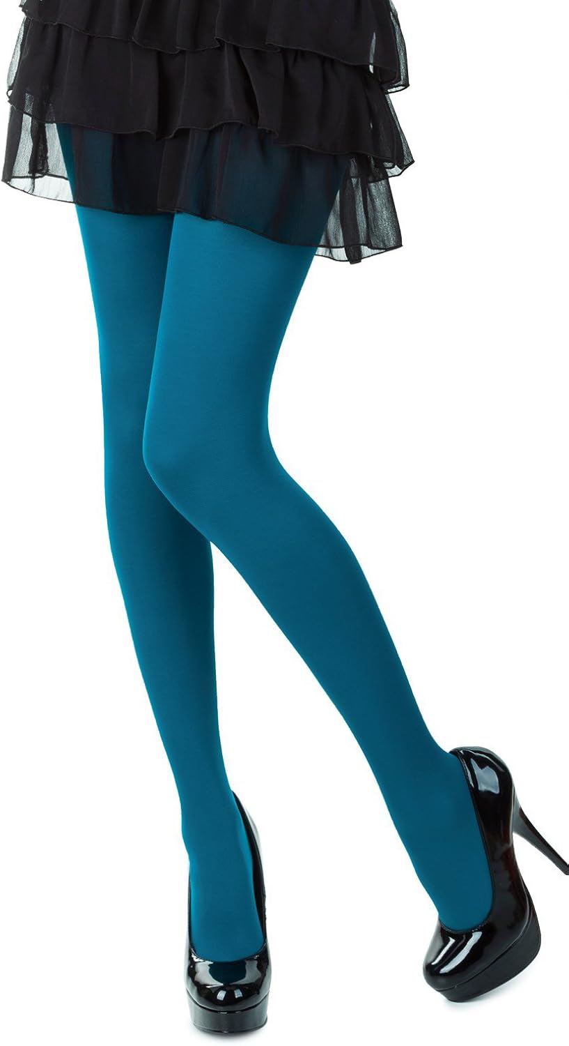 SENTELEGRI Colourful Opaque 60 Denier Tights, 30 Colours, Sizes S-XL