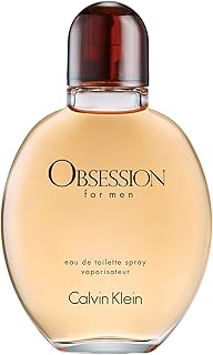 Calvin Klein Obsession for Men Eau de Toilette – Ambery Men's Cologne – With Notes of Bergamot,Mandarin, Lavender & Musk – Luxury Perfumes for Men – Long Lasting Fragrance