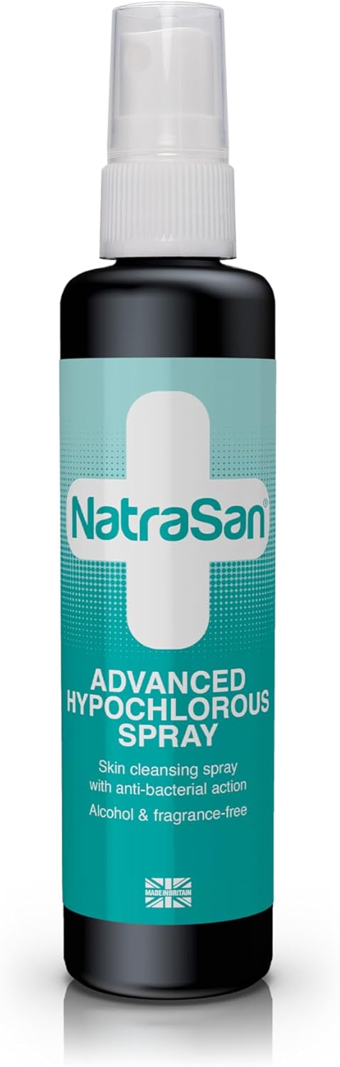 NatraSan Advanced Hypochlorous Spray – Soothes & Protects, Alcohol-Free, Hydrates & Refreshes, Suitable for All Skin Types, Reduces Irritations, Redness & Breakouts, Made in the UK (100ml)