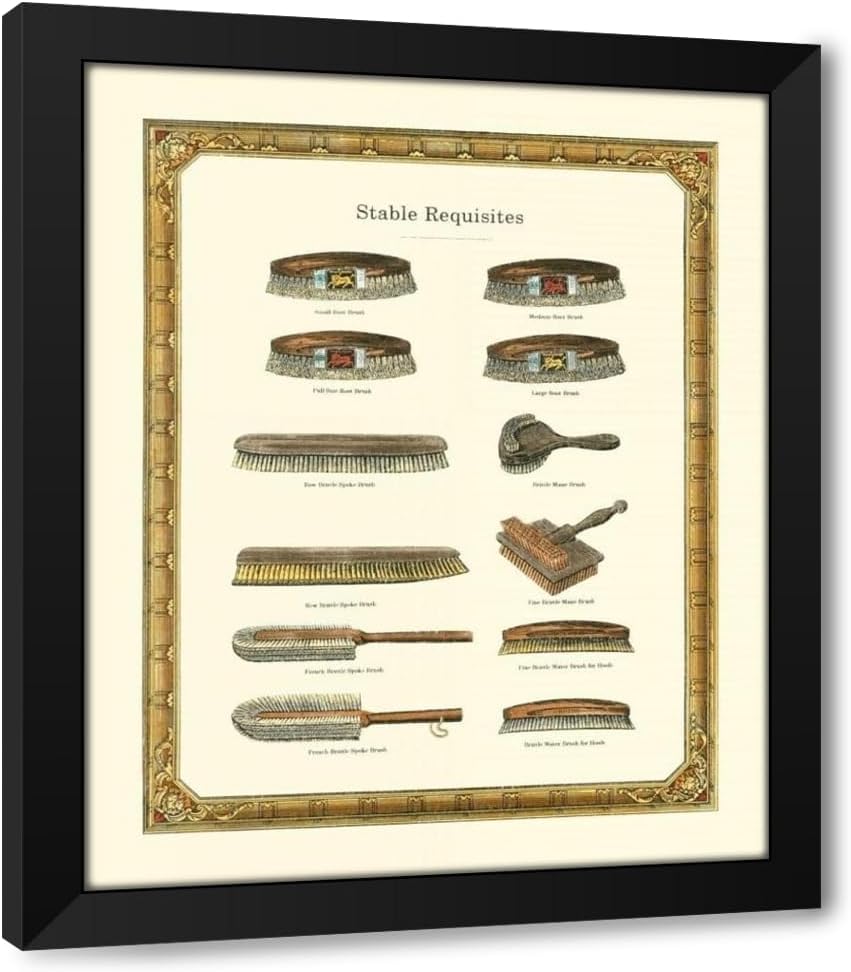 ArtDirect Stable Requisites Custom Framed Art Print Giclee Print or Canvas Options with Various Sizes and Customization by Vision Studio