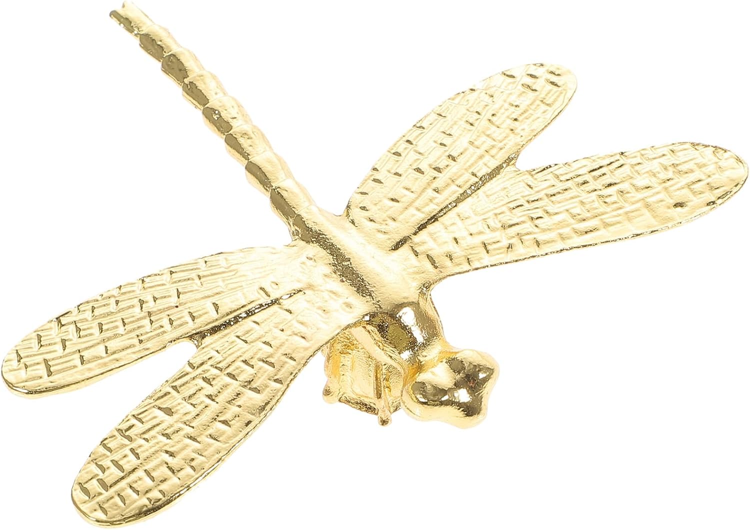 Veemoon 1pc Brass Dragonfly Ornament Dragonfly Collectibles Brass Animal Statue Beetle Ornament Fairy Garden Figurines Dragonfly Statue Hanging Wall Decor Metal Yard Decor Manual Amulet