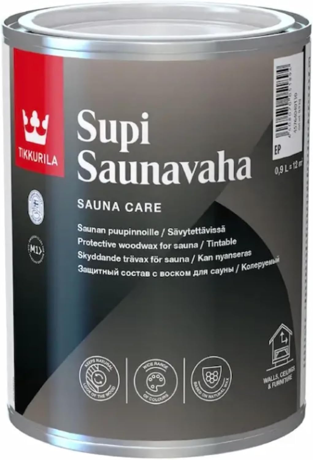 TIKKURILA Supi Saunavaha Sauna Wax (0.9L, Clear)