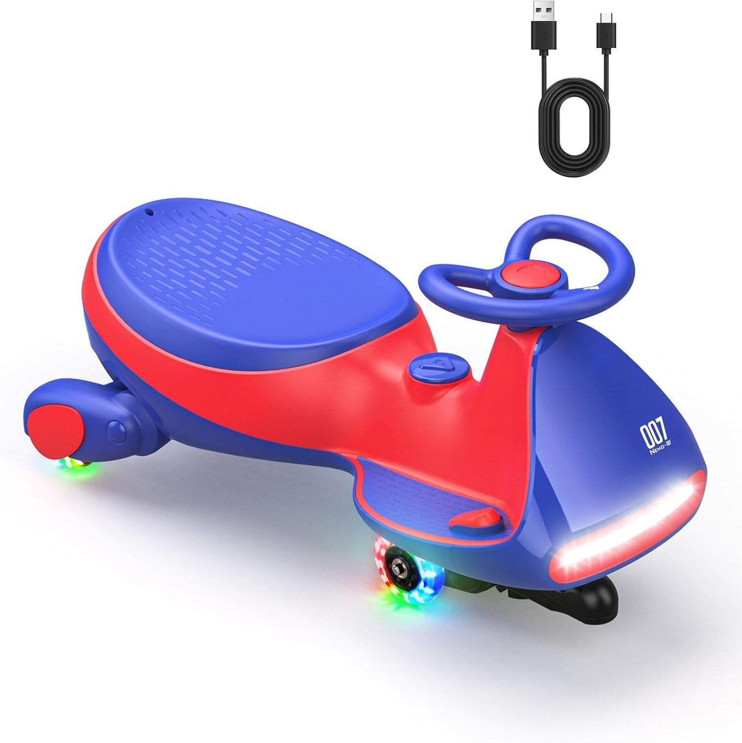 FanttikRide N7 Pro 12V Electric Wiggle Car for Kids, Ride On Toy, Blue