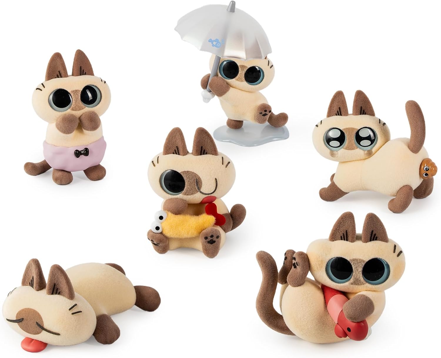 BEEMAI Nobeko Heartwarming Azukisan's Daily Series 3 Single Box (Contains 1 Figure), Blind Box Figures Random Design Cute Figures Collectible Toys Birthday Gifts