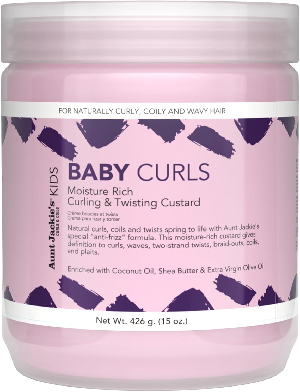Aunt Jackies Girls Baby Curls and Twisting Cream, 15 fl oz
