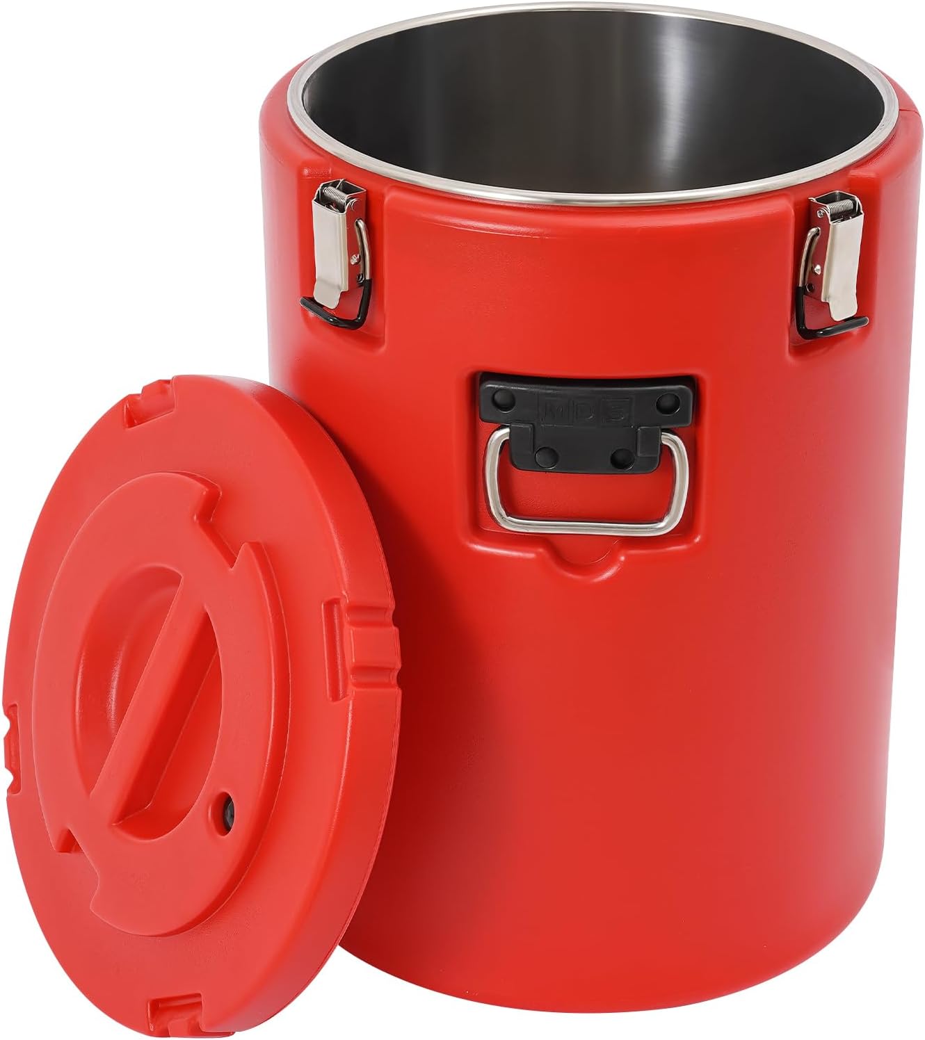 42.2QT/40L Insulated Bucket, 9.25 Gallon Commercial Soup Container, Food Carrier Warmer for Hot & Cold Food, Insulated Beverage Containers with Lid, Barrel Cooler for Restaurant (Red)