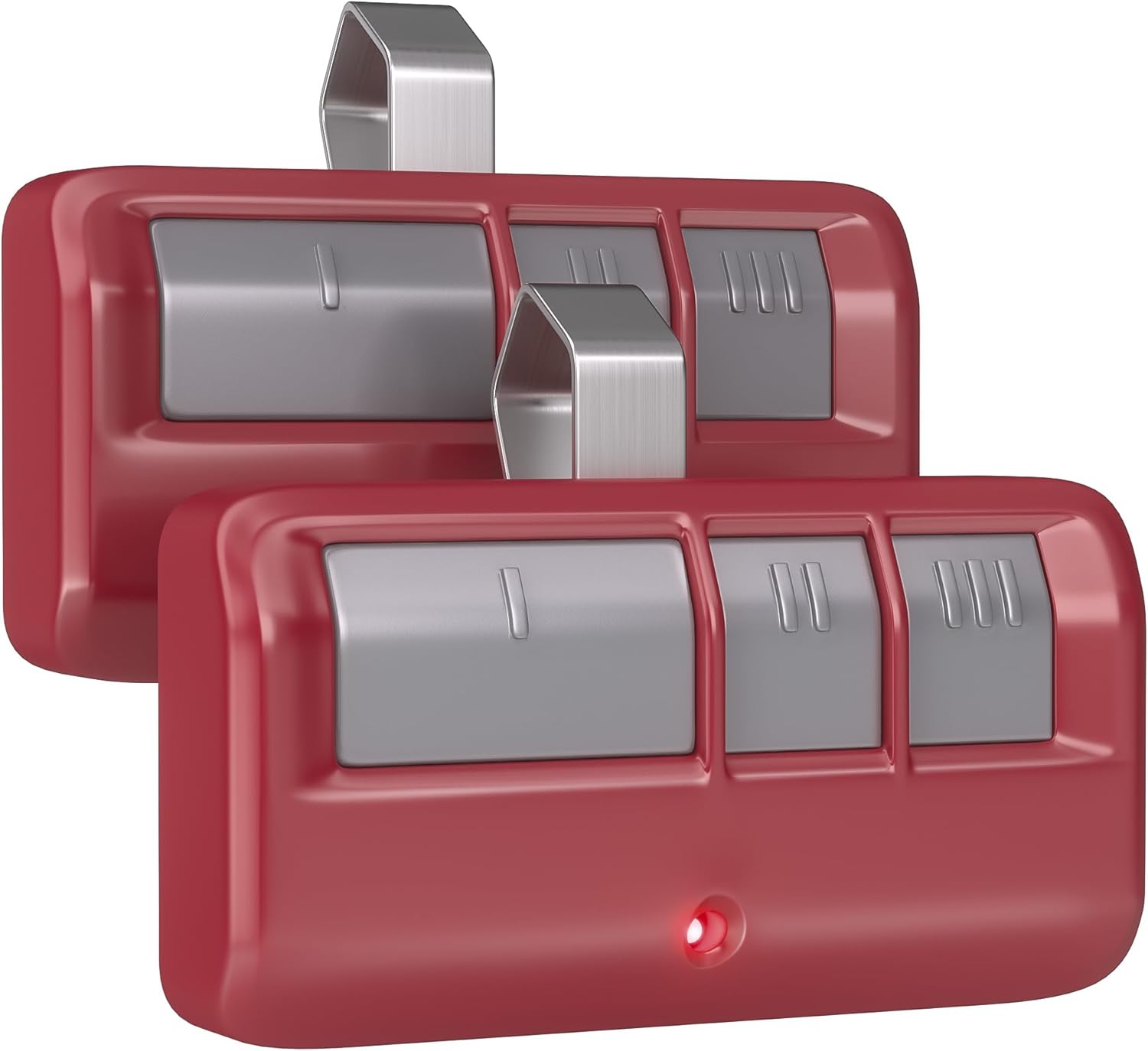 2 for Chamberlain LiftMaster Craftsman Garage Door Opener Remote 893LM 893Max 971LM Universal, Red