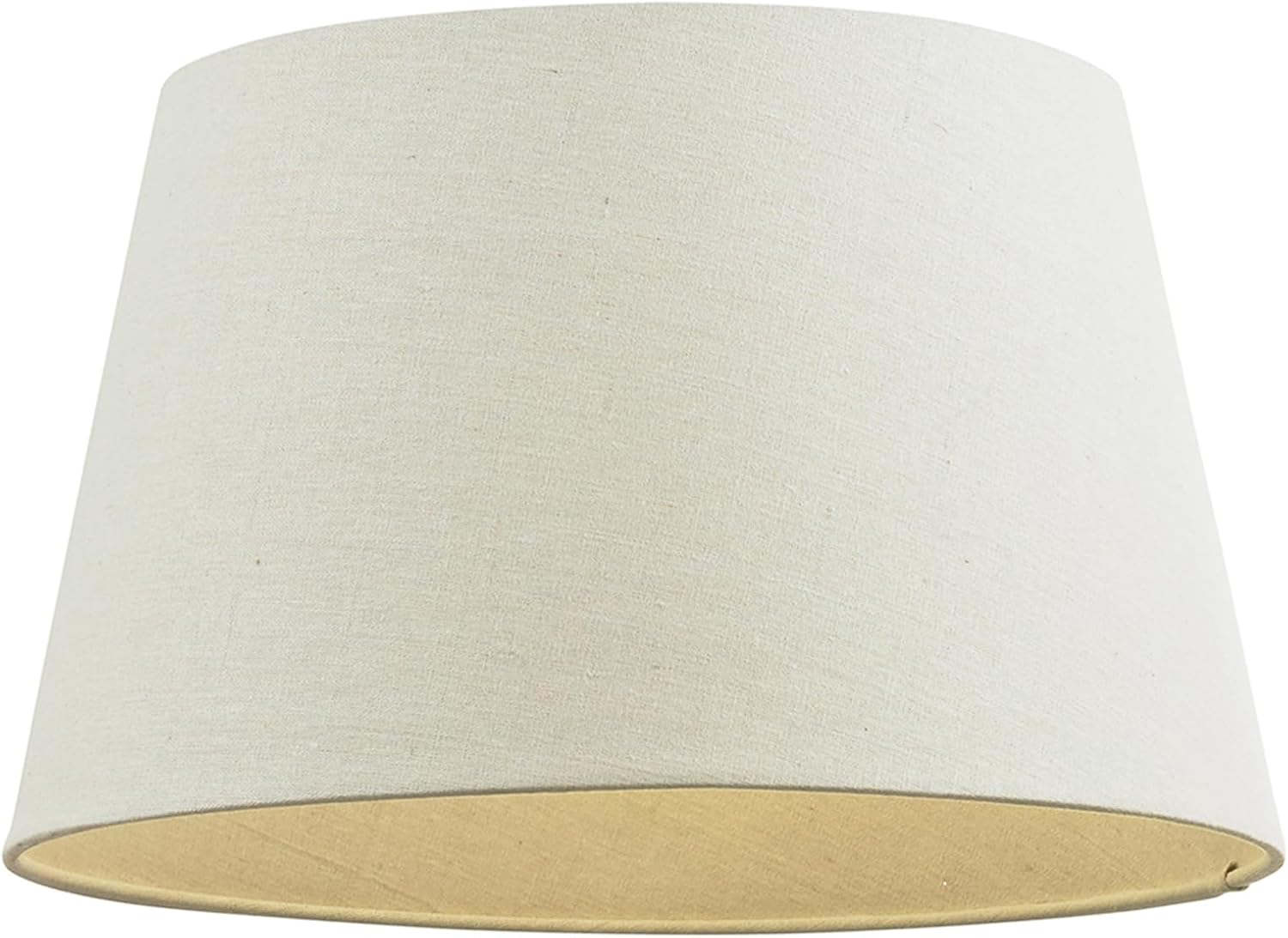 Decorative Table/Floor Lampshade - 8-Inch Empire Drum Lamp Light Shade in Cream Fabric - 40W E14/B22 Candle Incandescent or LED (Not Included)