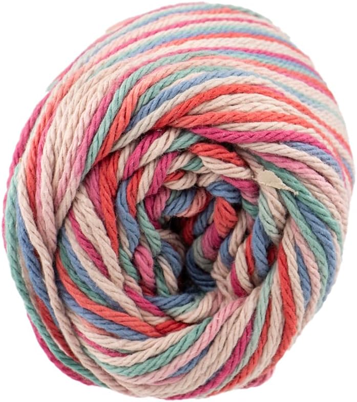 3 Pack 100% Cotton Yarn - Size 4 Medium Weight - Perfect for Crafting, Clothing, Accessories and More!
