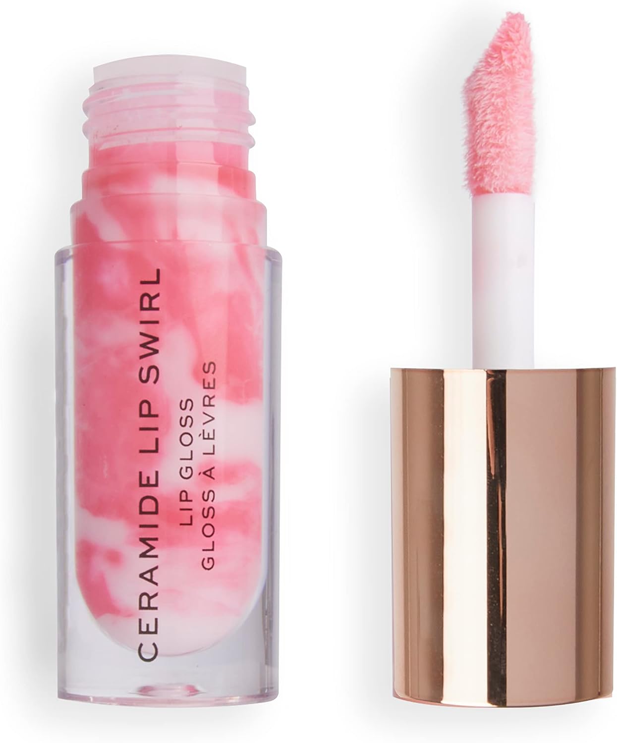 Makeup Revolution, Lip Swirl Ceramide Gloss, Lipgloss, Sweet Soft Pink, 4.5ml