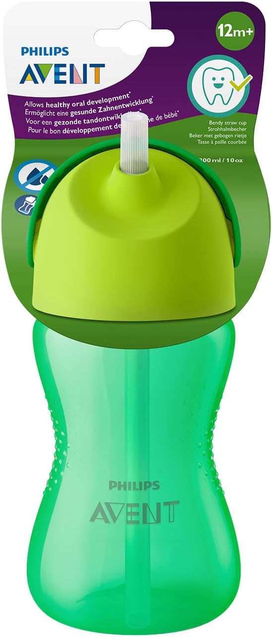 Philips Avent Sippy Cup for Toddlers & Babies, 300ml/10oz, BPA Free, Green (Model SCF798/01)