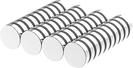 N52 Strong Neodymium Disc Magnets, 1/2" D x 1/8" H - 40 Pack, Powerful Rare Earth Magnets Decorative Round Fridge Magnets,Small Refrigerator Magnet for Whiteboard,Locker,DIY Building Scientific