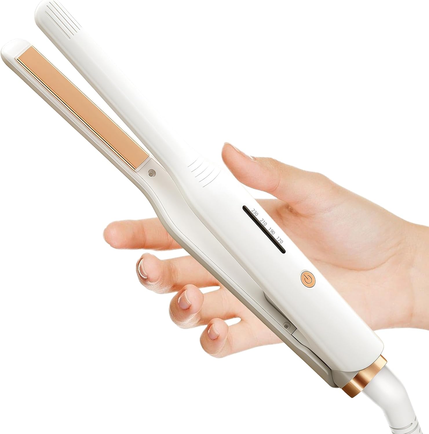 Mini Hair Straightener, Pencil Straightener for Short Hair, Small Flat Iron Straighteners for Women and Man Travel, Adjustable Temperature