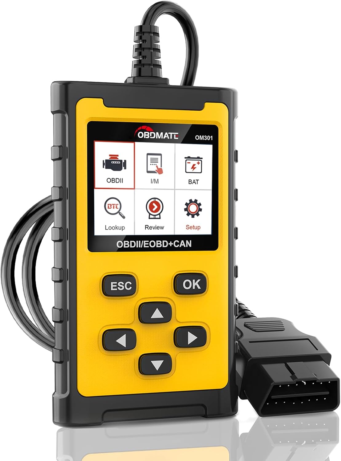 Car Scanner Upgraded Check Engine Code Reader OBDII Diagnostic Tool Read&Clear Codes| Wireless Printing| Battery Voltage Test| Graphic Live Data, Unviersal OBD2 Code Reader