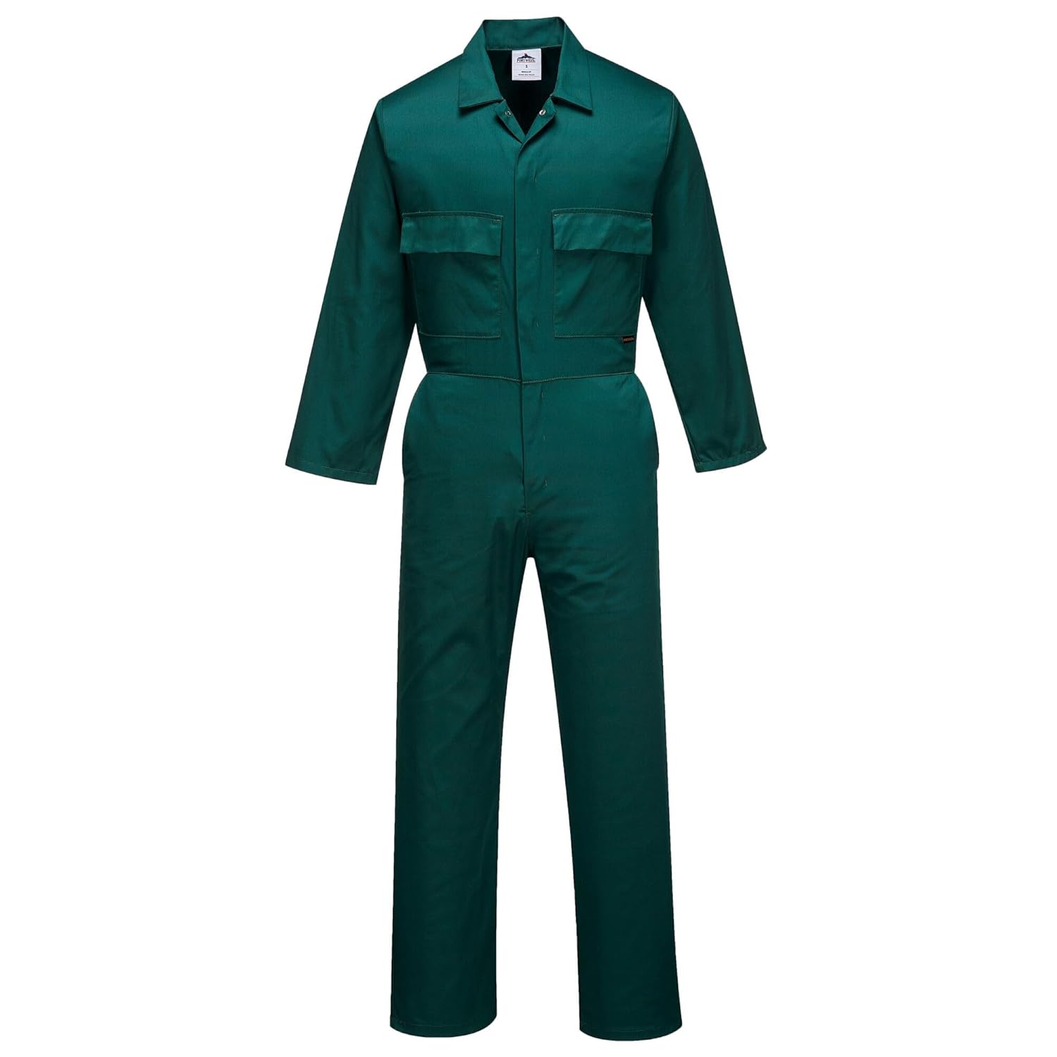 Portwest S999 Men's Work Coveralls - Protective Polycotton Work Overalls Durable Workwear Boiler Suit for Mechanics Warehouse Garages DIY Bottle Green, Large