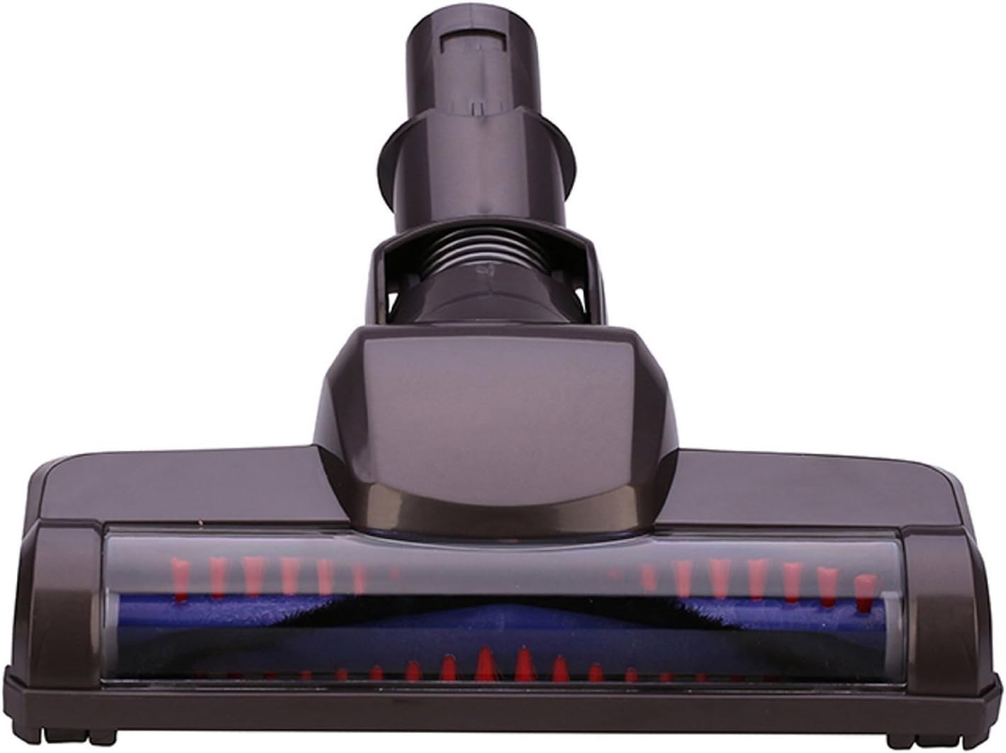 Handheld Motorized Swivel Head Turbo Brush for Dyson DC35, Silver, Plastic Body, Rotating Carbon Fiber Bristles, Vacuum Cleaner Brush