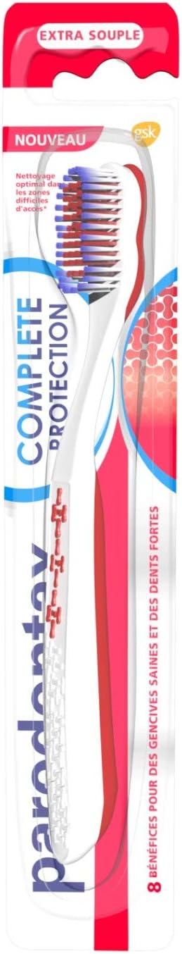 Parodontax Complete Protection Toothbrush, Extra Soft, Helps Stop and Prevent Bleeding Gums, Random Model