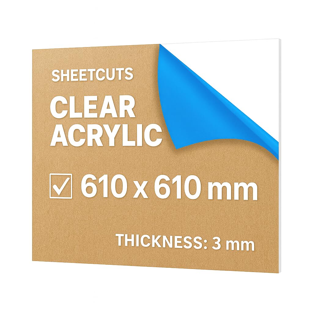 610mm x 610mm 3mm acrylic sheet for greenhouse glass replacement