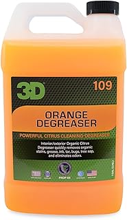 3D Orange Degreaser 1 Gallon - Organic Citrus Multi-Surface Cleaner | Removes Grease & Grime from Plastic, Metal, Vinyl, Leather, Carpet | Interior & Exterior Use