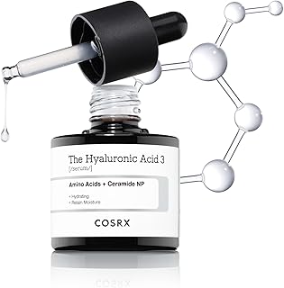 COSRX Pure Sodium Hyaluronic Acid 3% Serum, Hydration & Moisture Boosting Facial Serum for Fine Lines & Wrinkles, Plump & Repair Dry Skin, 0.67fl.oz/20ml, No Artificial Fragrance, Korean Skin Care