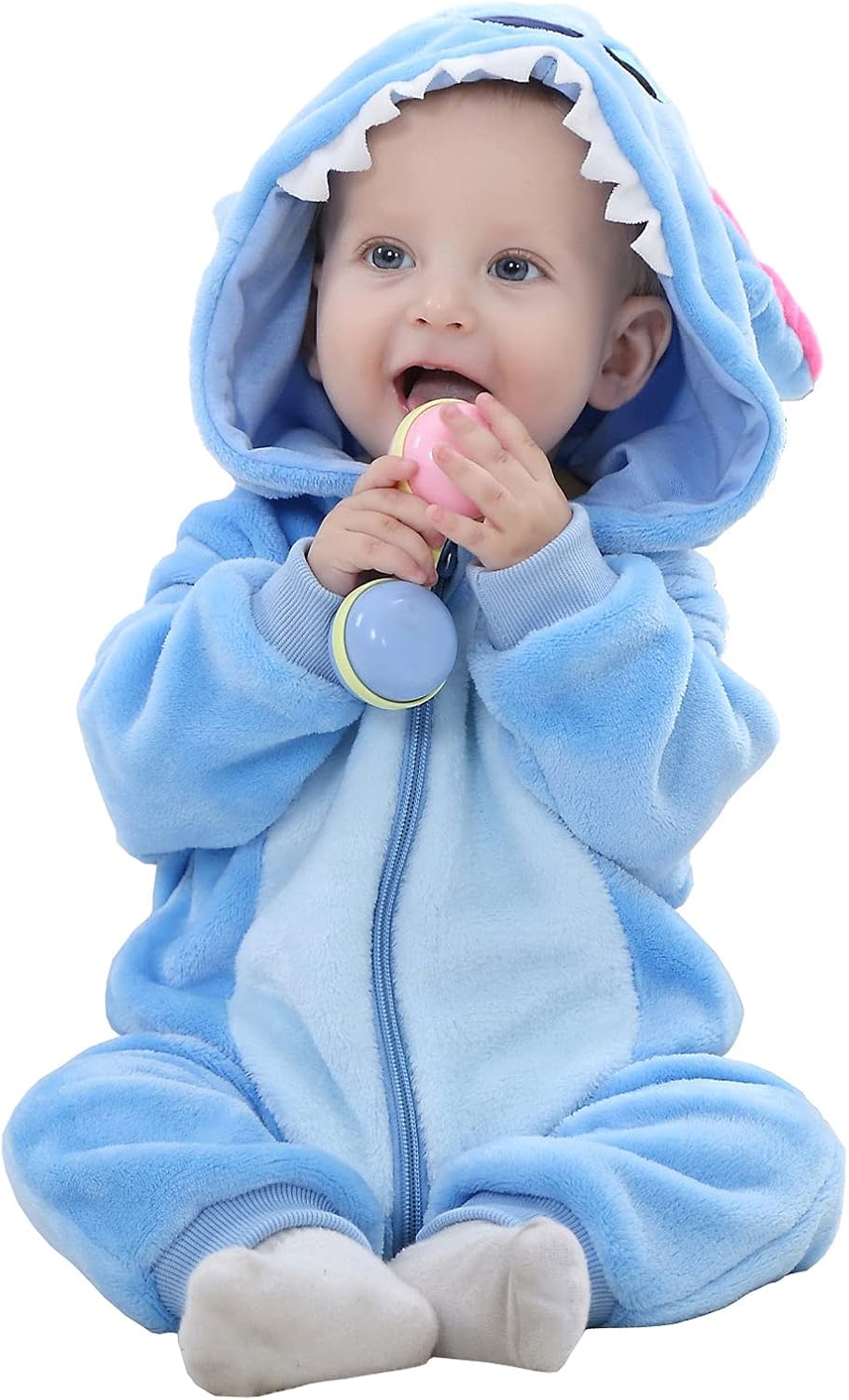 TMEOG Baby Rompers Newborn Girls Boys Animals Zipper Hooded Jumpsuit Autumn Winter Flannel Hooded Cartoon Sleepsuits Clothing Unisex