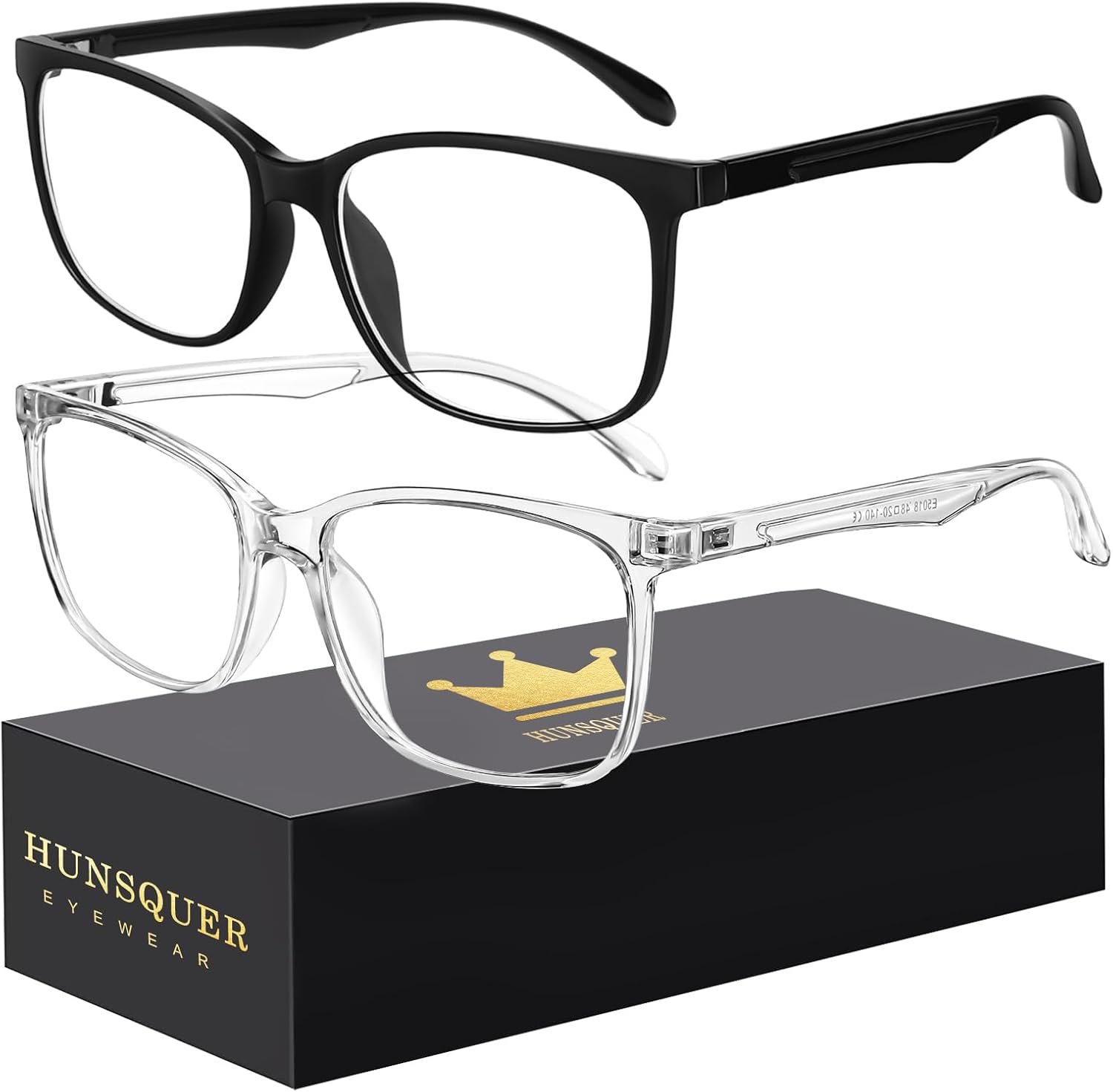 hunsquer Blue Light Glasses for Women Blue Light Blocking Glasses Men Computer Gaming Blue Screen Glasses Mens Blue Light Blocker Glasses