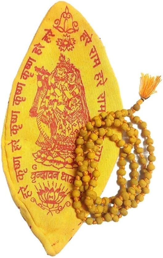 Yuktha Eternals Haldi Japa Mala/Turmeric Beads/Haldi Mala/Bagalamukhi puja/Siddh Japa Mala 108 seads