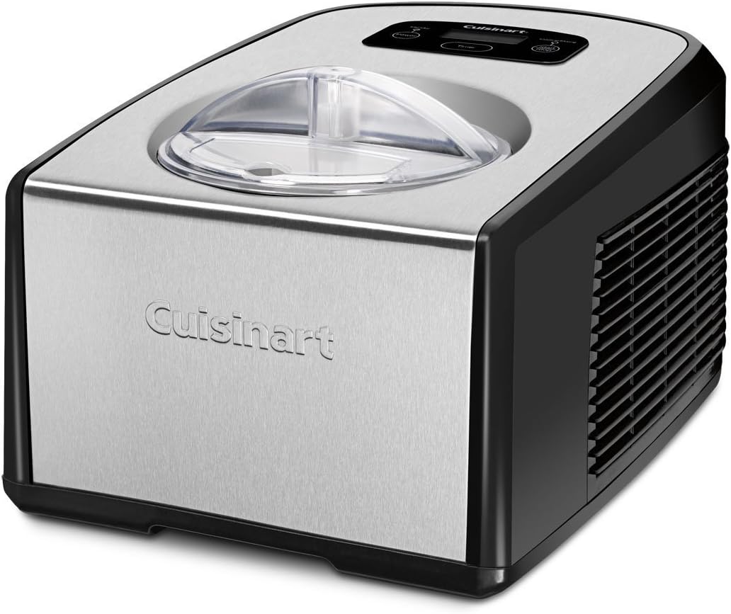 Cuisinart ICE-100 Frozen Yogurt-Ice Cream Maker Soft Service, Steel, Stainless