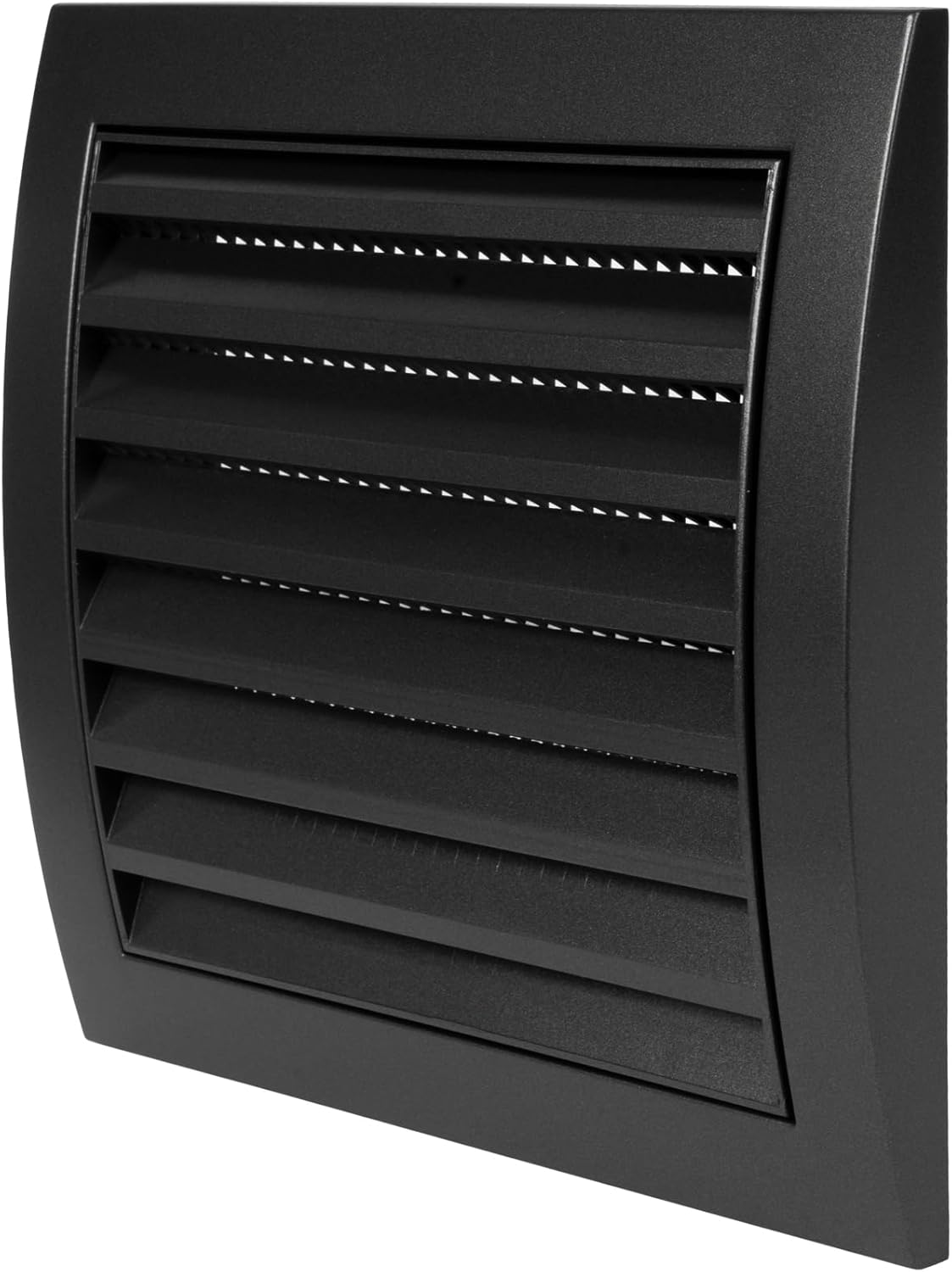 Repa Market Anthracite Ventilation Grill - Louvered Air Vent Covers for Walls, Ceiling Outside and Inside - 153 x 148 mm / 6" x 5.82" Inch - Bathroom and Shed Ventilation Cover with Mesh Screen