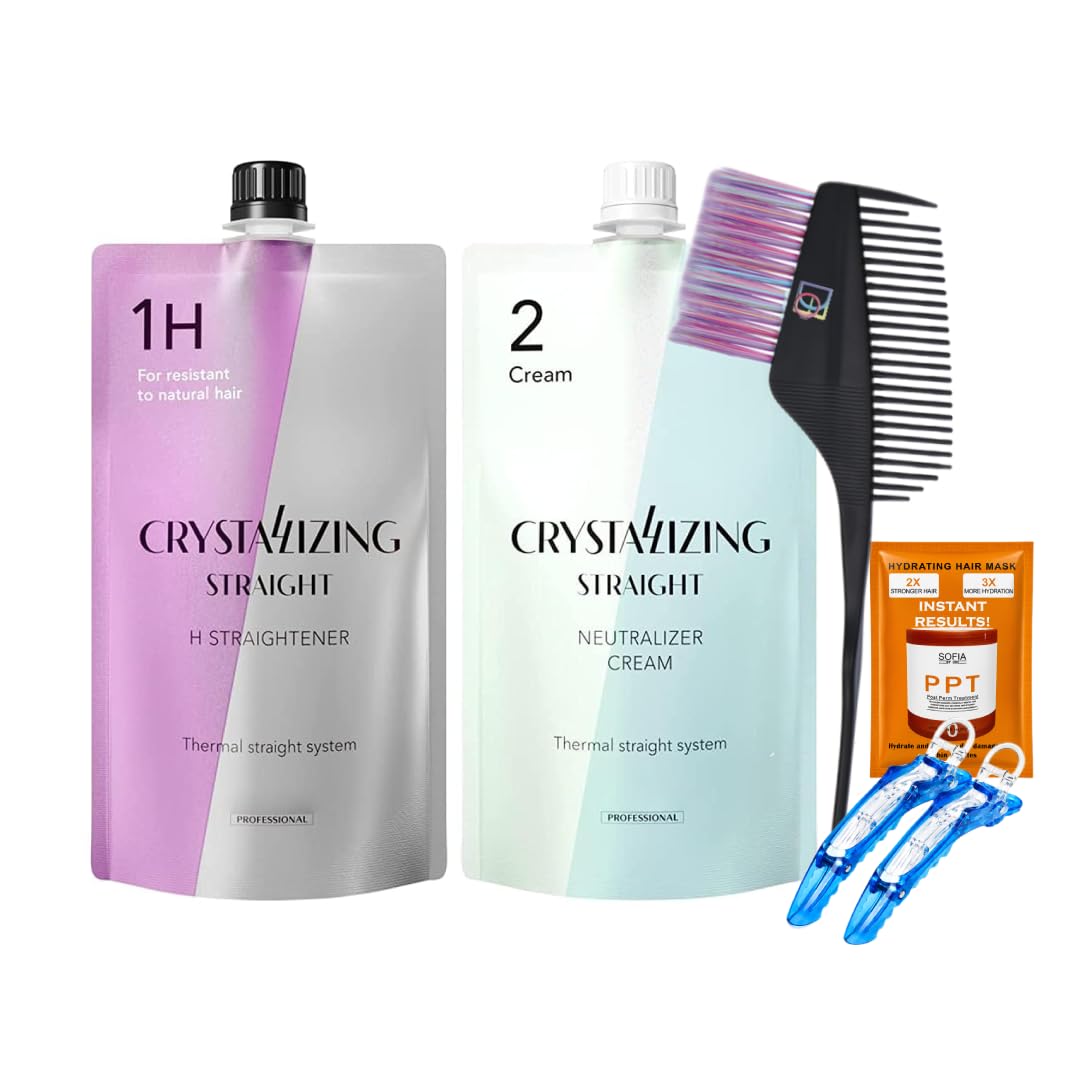 Hair Rebonding Professional Crystallizing Hair Straightening Kit H