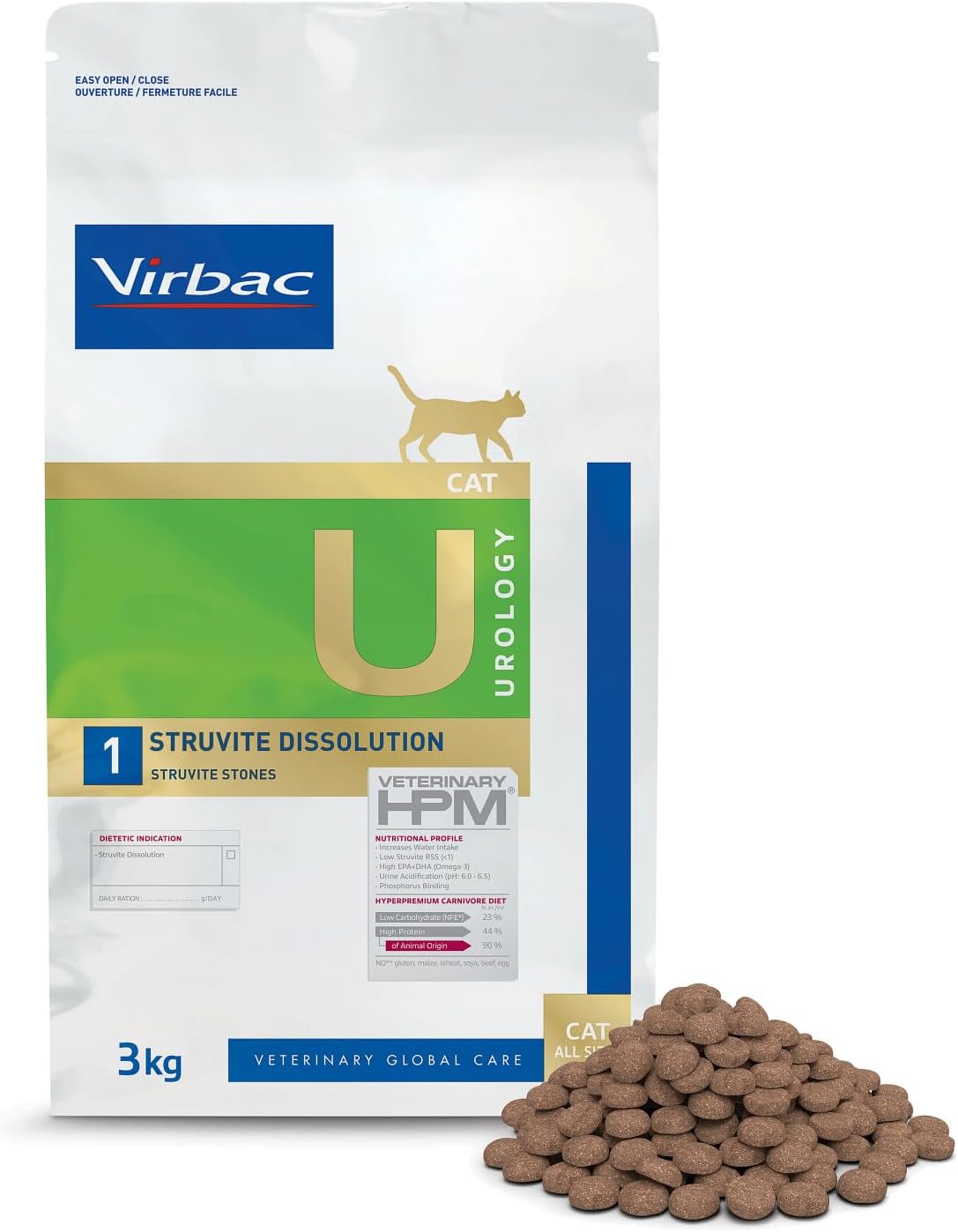 Virbac Veterinary HPM Vet Urology SD Cat Bag 3 kg