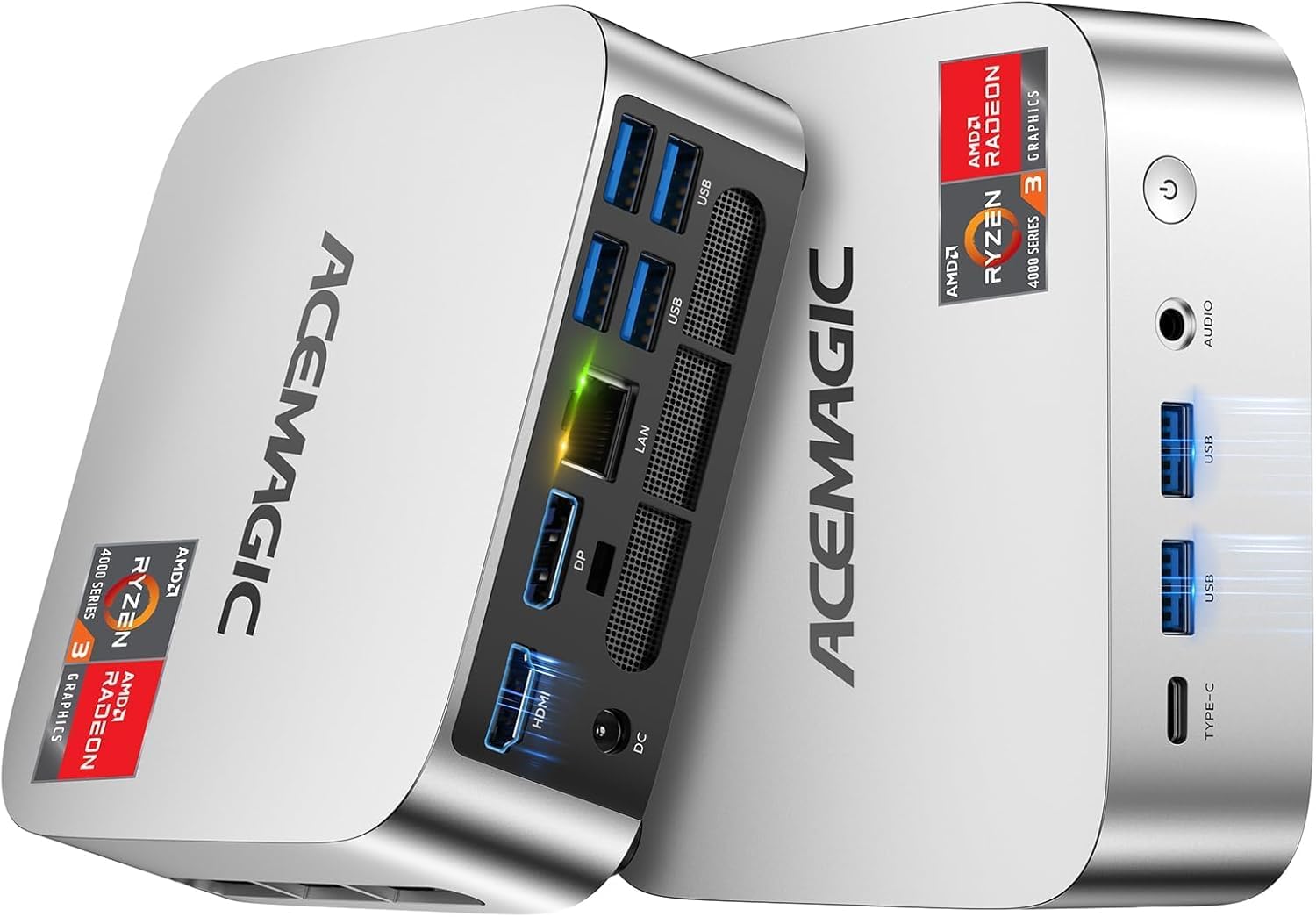 ACEMAGIC K1 Mini PC AMD Ryzen 7330U 16GB 256 SSD 4 Cores 8 Threads 4.3GHz