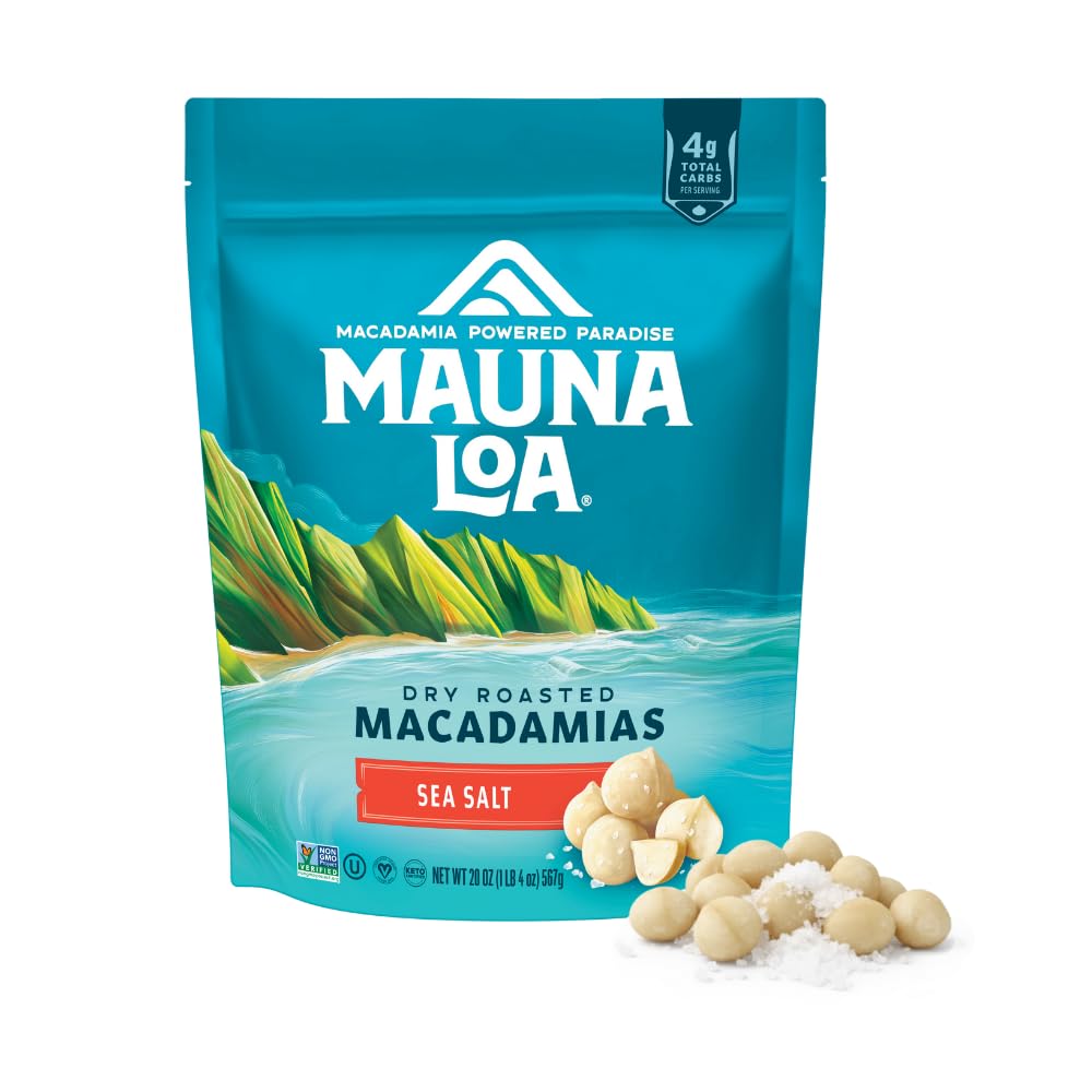 Mauna Loa Sea Salt Roasted Macadamia Nuts, 20 oz