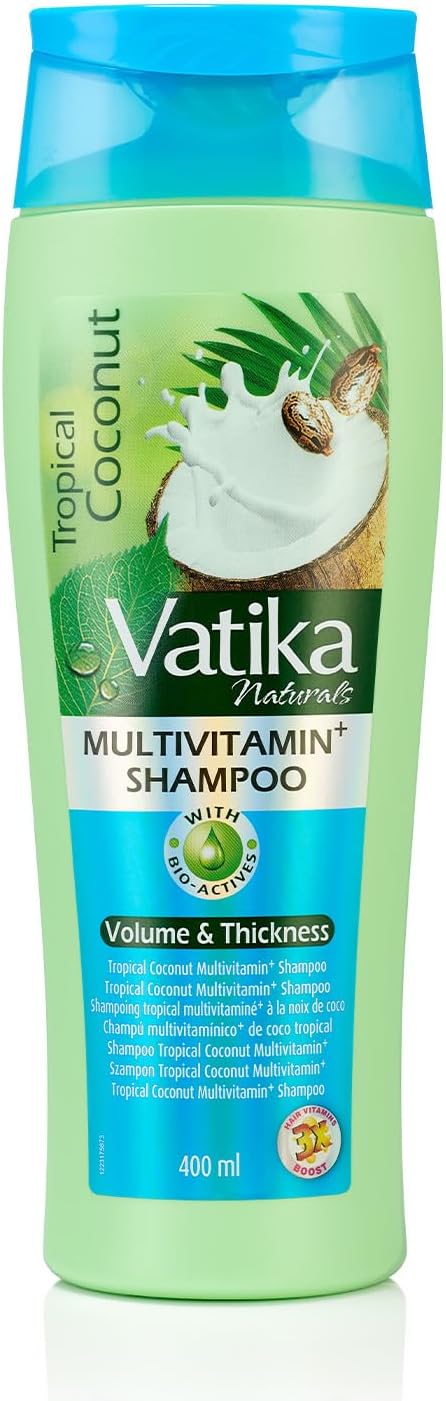 Vatika Naturals Multivitamin Enriched Coconut Shampoo - 400ml | With Goodness of Coconut Blend with Multivitamins | For Hair Nourishment and Shine