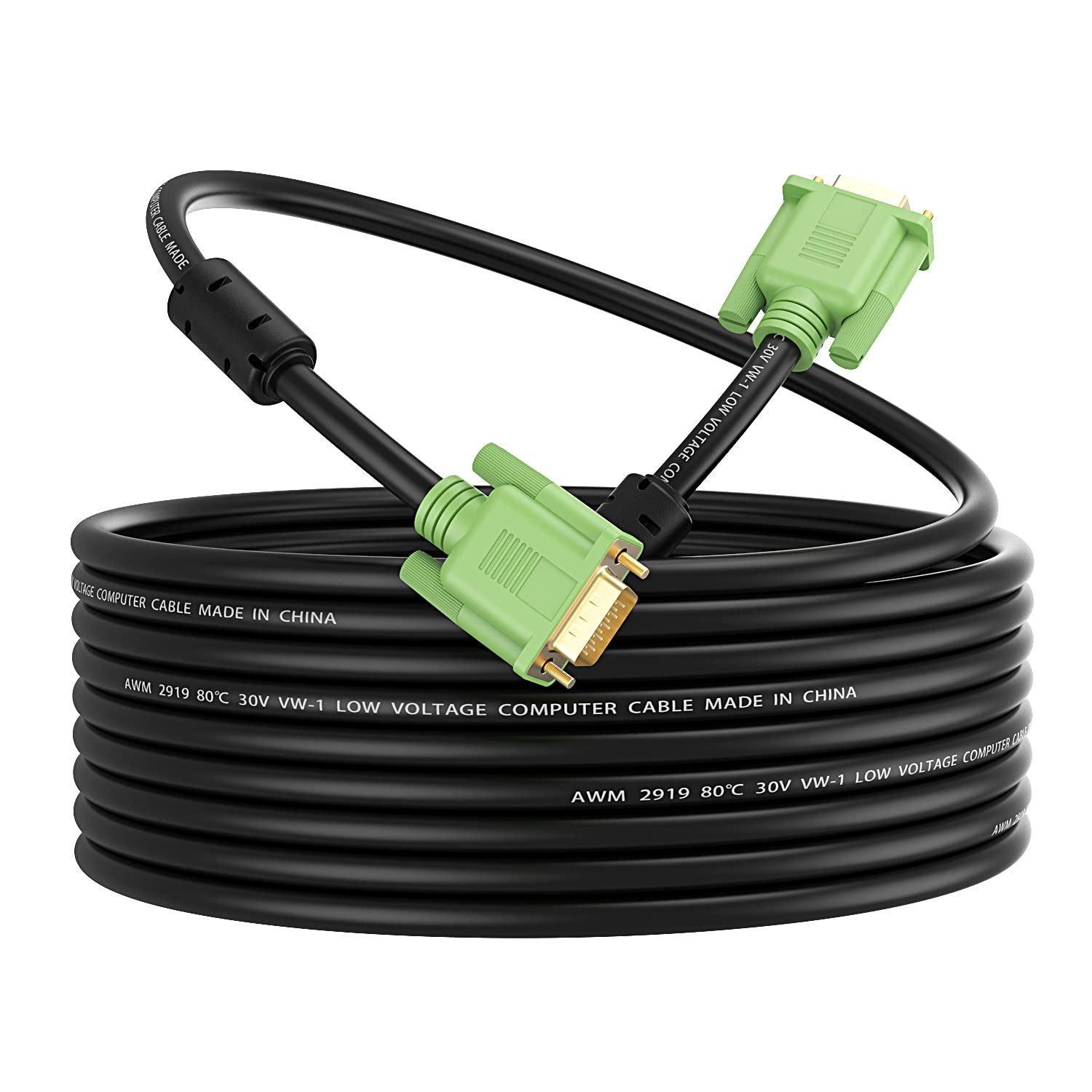 XXONE VGA Cable 3ft, VGA to VGA HD15 Monitor Cable for PC Laptop TV Projector-3Feet