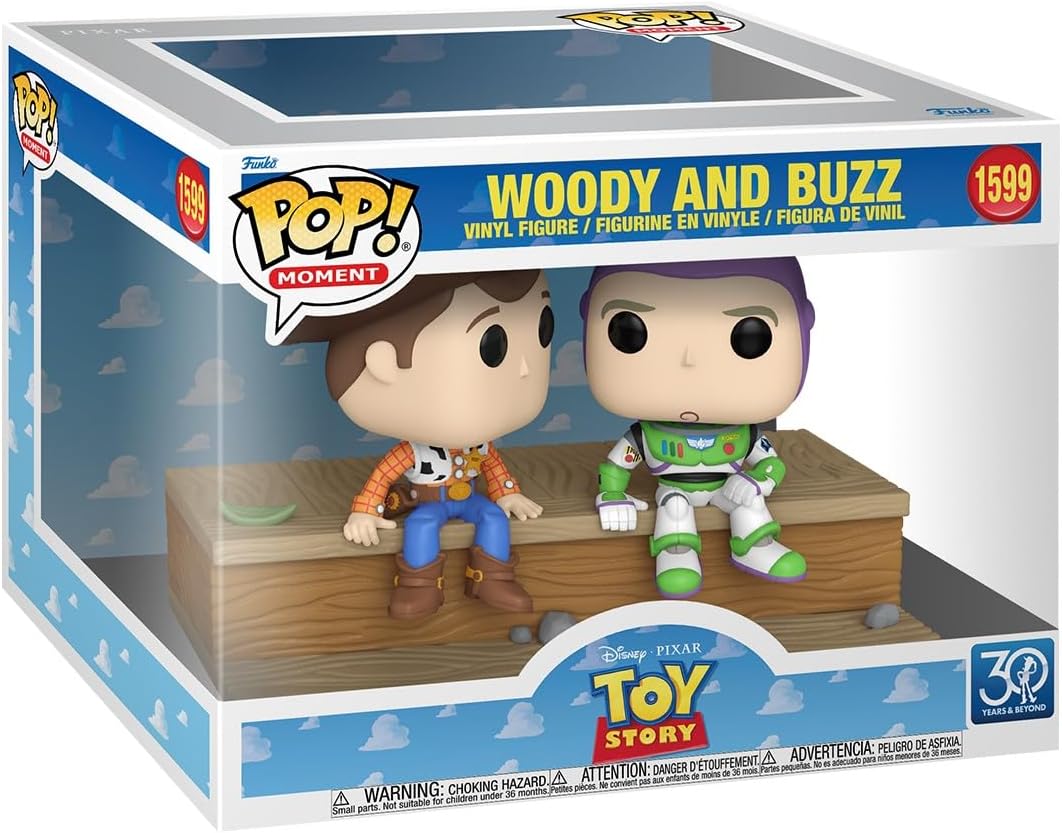 Funko Pop! Moment: Toy Story 30th Anniversary - Woody and Buzz - Collectable Vinyl Figure - Gift Idea - Official Merchandise - Toys for Kids & Adults - Movies Fans - Model Figure for Collectors