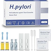 H Pylori Test Kit, Helicobacter Pylori Home Test Kit – Quick, Accurate Results in 10-15 Minutes, No Lab Visit Needed, Includes 2 Tests for Easy Monitoring - H Pylori at-Home Test Kit.