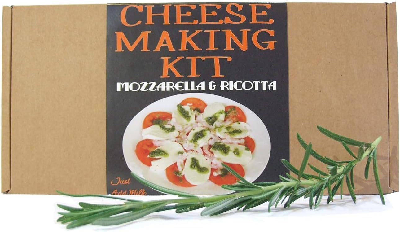 DIY Cheese Making Kit, Italian Mozzarella & Ricotta with Rennet