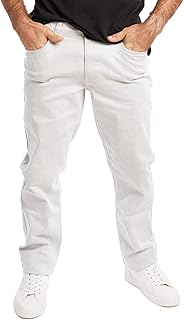 Kenneth Cole Mens Jeans Athletic Fit - Roomier Fit in Waist, Hip, and Thighs - Flexible Stretch Denim - Straight Leg Jeans