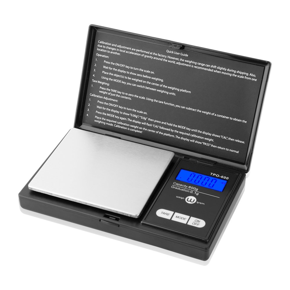 Weigh Gram Digital Pocket Gram Scale 600g x 0.1g High Precision