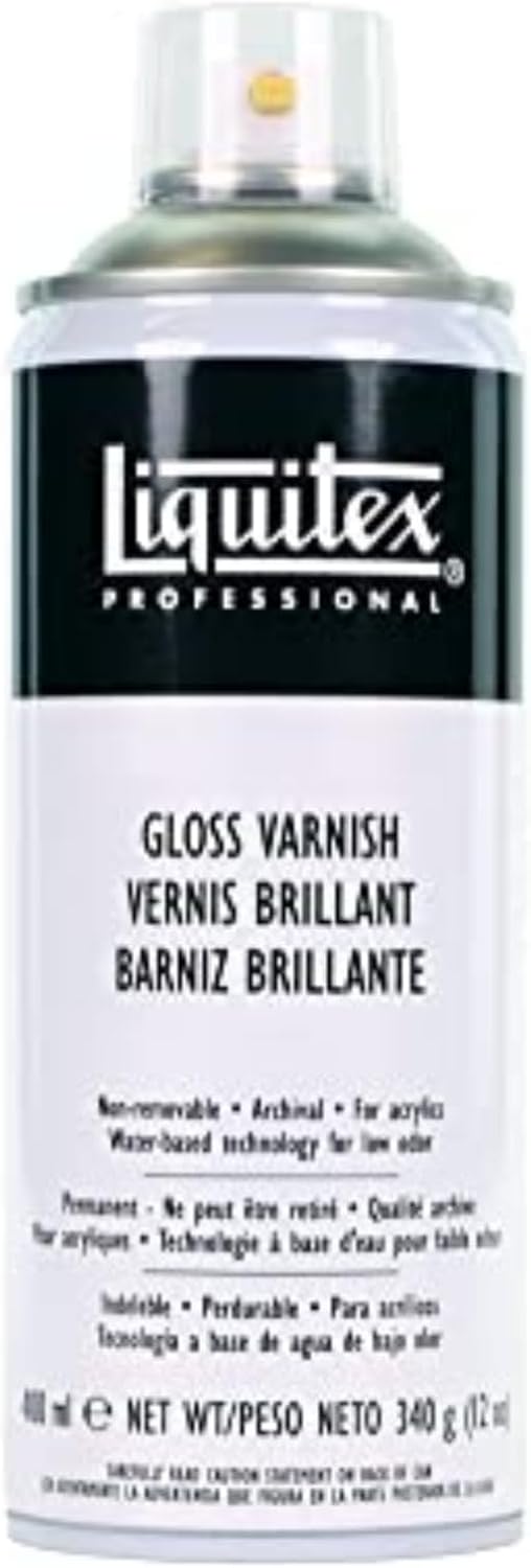 Liquitex Professional Spray Varnish, Gloss, 12-oz Can